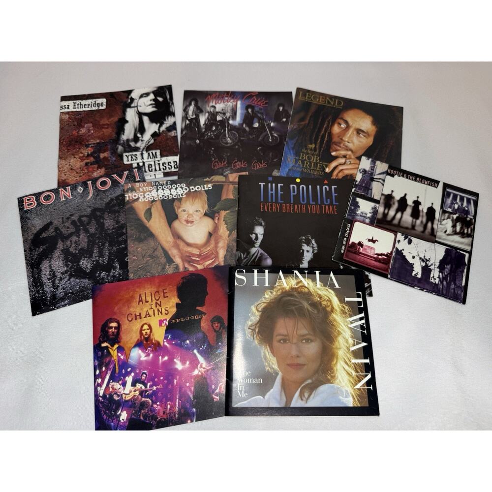 CD Booklet Insert Lot Rock Music Reggae Country